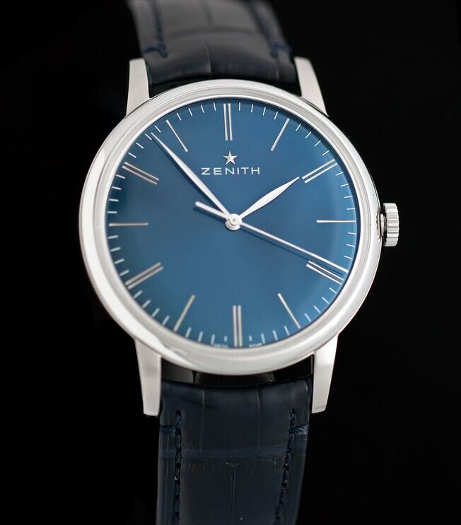 Zenith-Elite-6150-steel-blue-dial